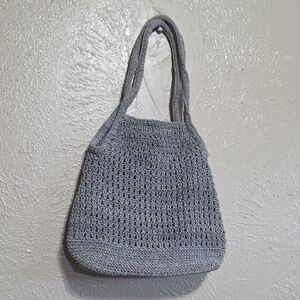 Kathie Lee Gray Women's Handbag Macrame Style‎ Crochet Bag Knit Shoulder Sack